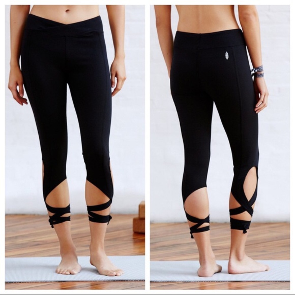 Free People Crop tie leggings